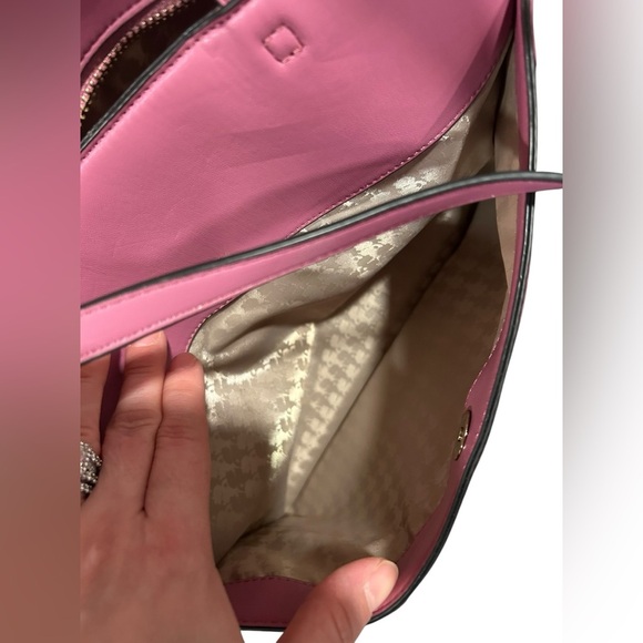 Karl Lagerfeld purple plum Big Bow Shoulder Purse | Karl Lagerfeld Bag - Picture 7 of 14